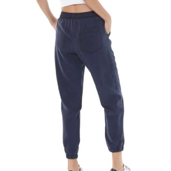 Young Fabulous & Broke‎ Trooper Satin Jogger Midnight Blue Pull on Size Large - Picture 6 of 7